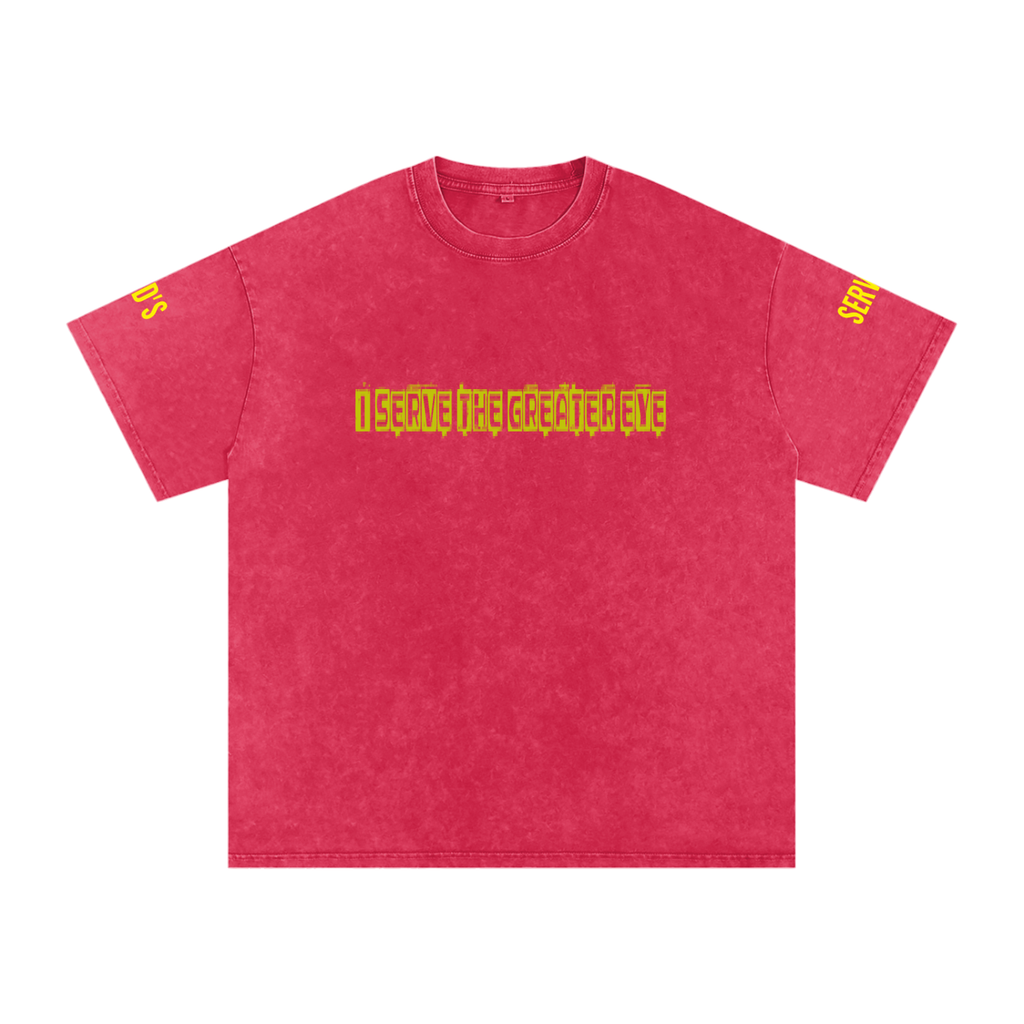 Snow Washed Oversized Cotton T-Shirt