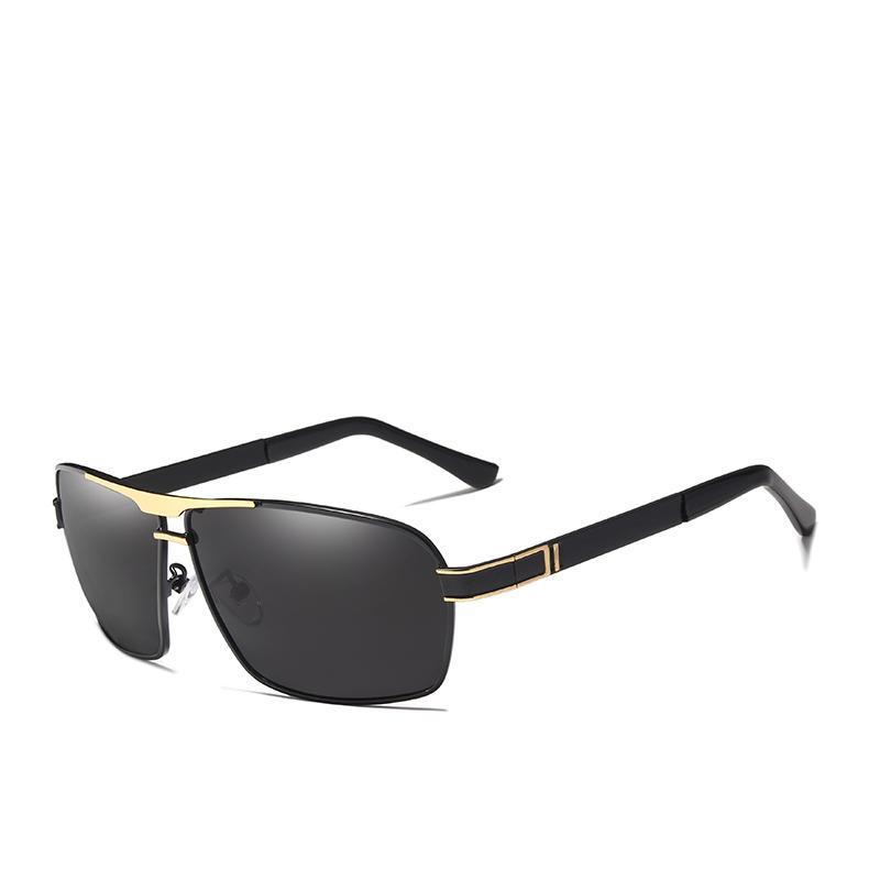 Luxury Men Business Classic Metal Frame/ Polarized Glasses on Sunglasses With UV400 Protection