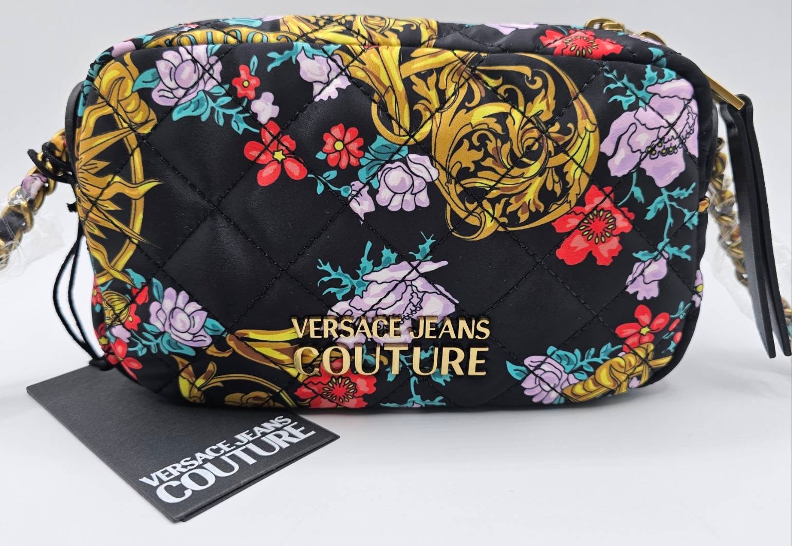 Versace Couture Floral Quilted Cross Body