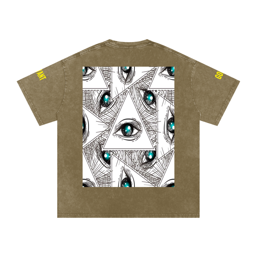 Snow Washed Oversized Cotton T-Shirt