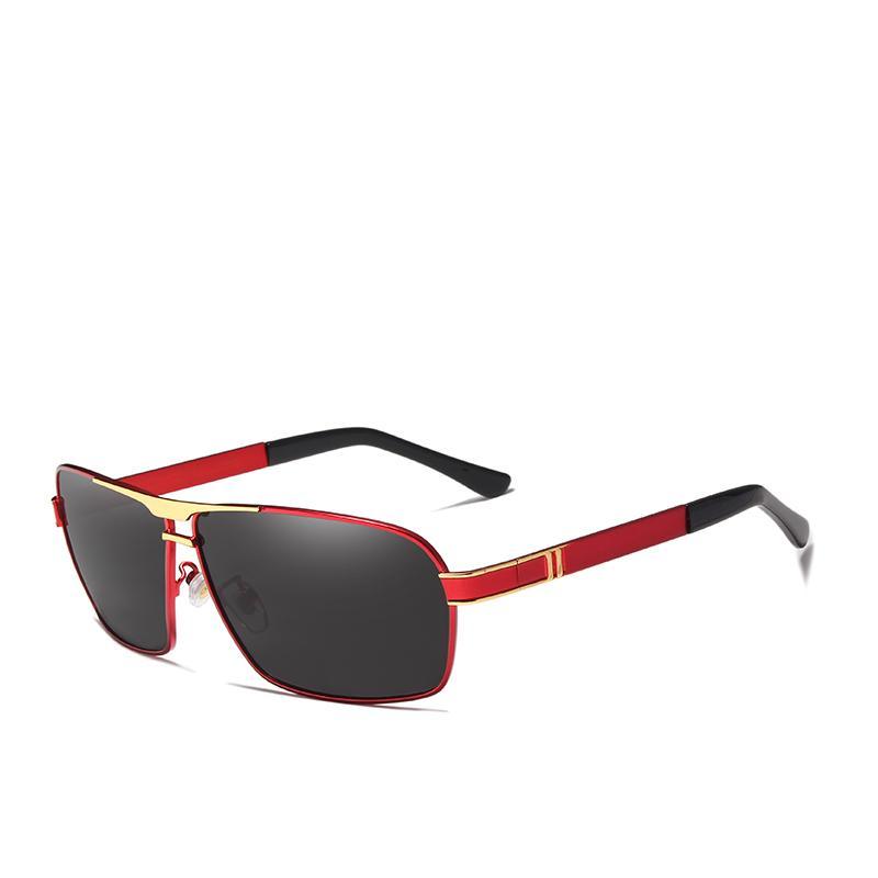 Luxury Men Business Classic Metal Frame/ Polarized Glasses on Sunglasses With UV400 Protection