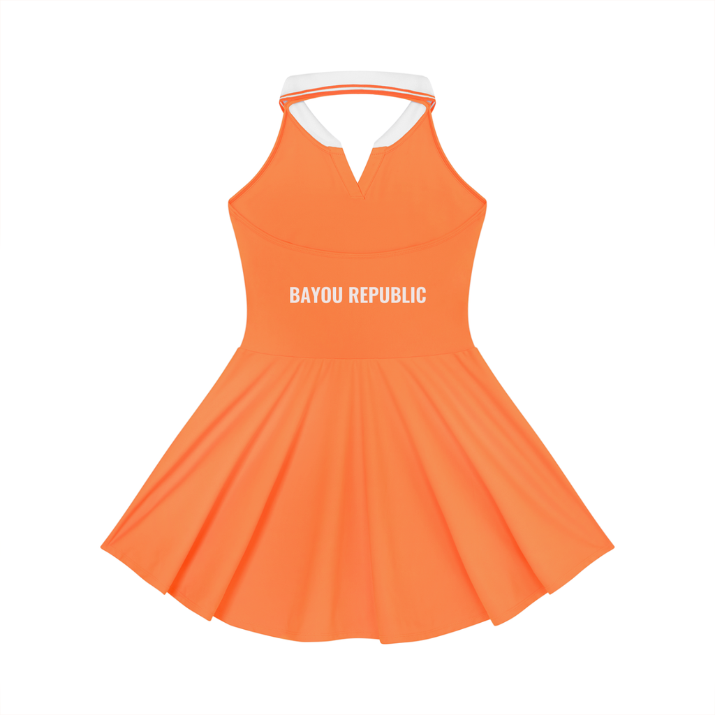 Women's Collared Halter A-Line Tennis Dress
