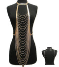 Body chain jewelry necklace