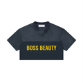 Women’s Cropped Paneled V-Neck Jersey