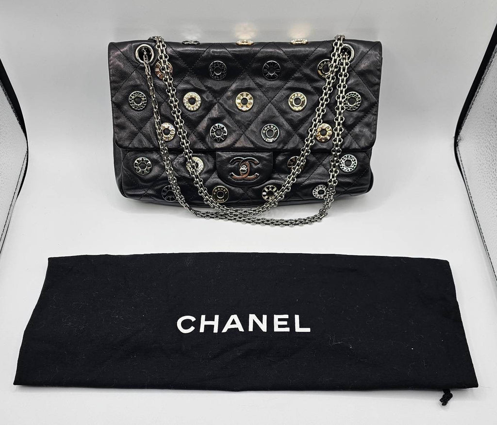Chanel Star Attitude Flap Bag Leather Large