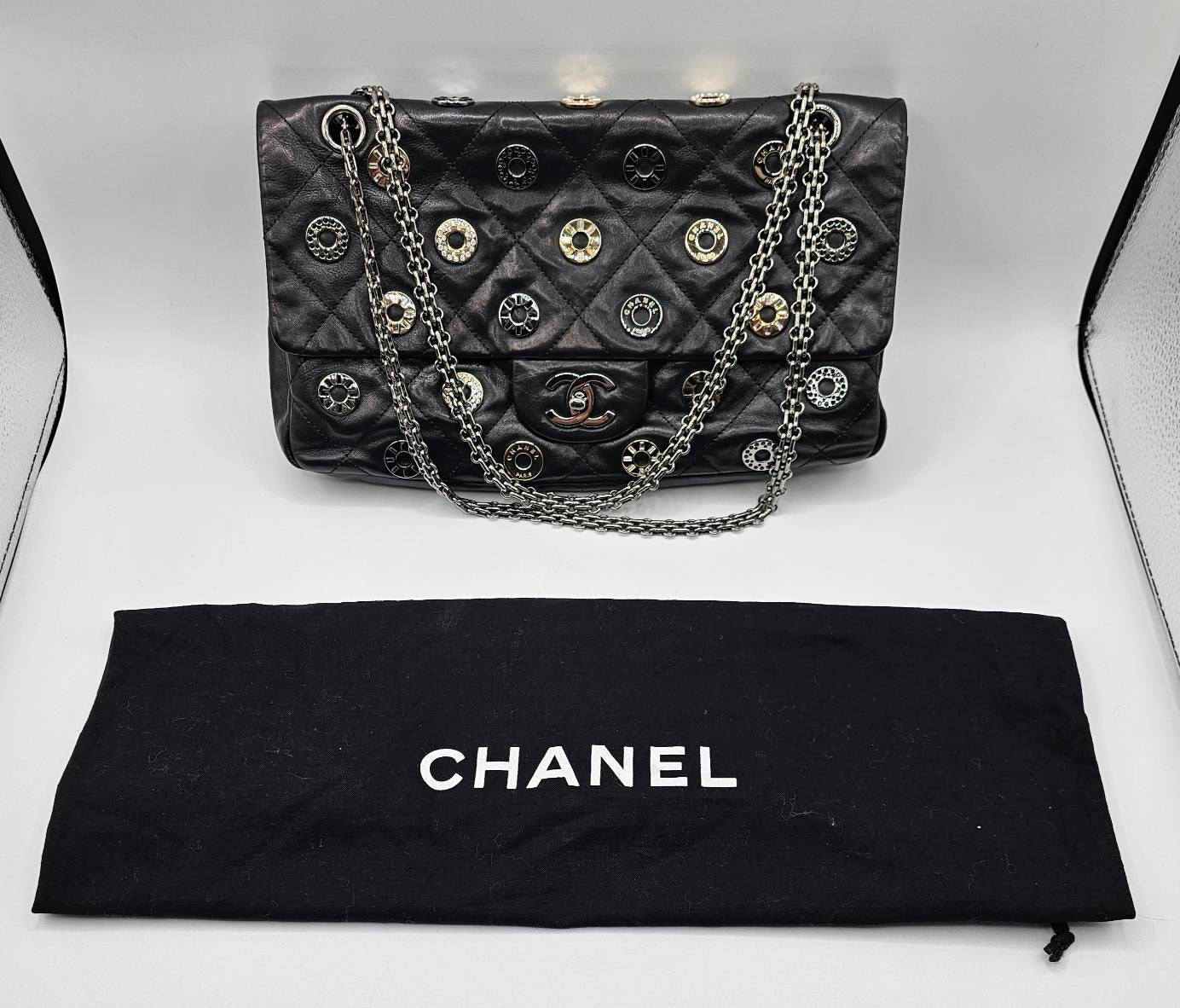 Chanel Star Attitude Flap Bag Leather Large