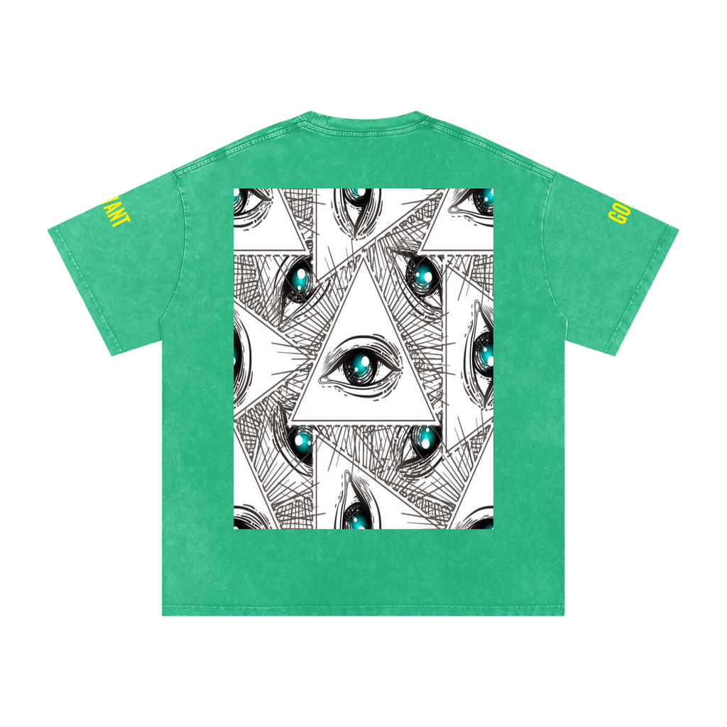 Snow Washed Oversized Cotton T-Shirt