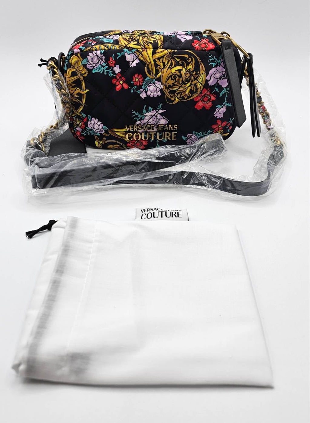 Versace Couture Floral Quilted Cross Body