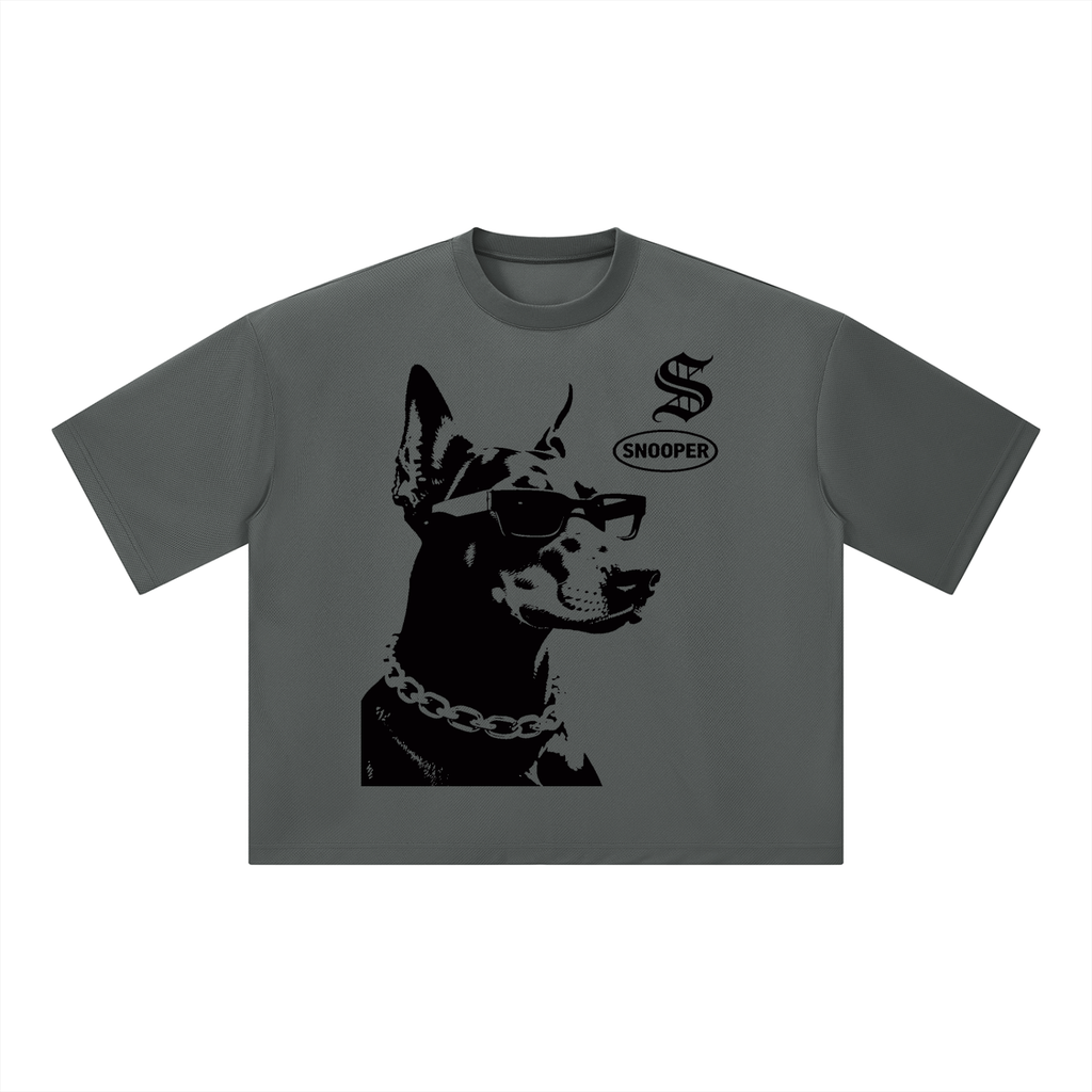 Unisex Boxy Mesh Crewneck T-Shirt