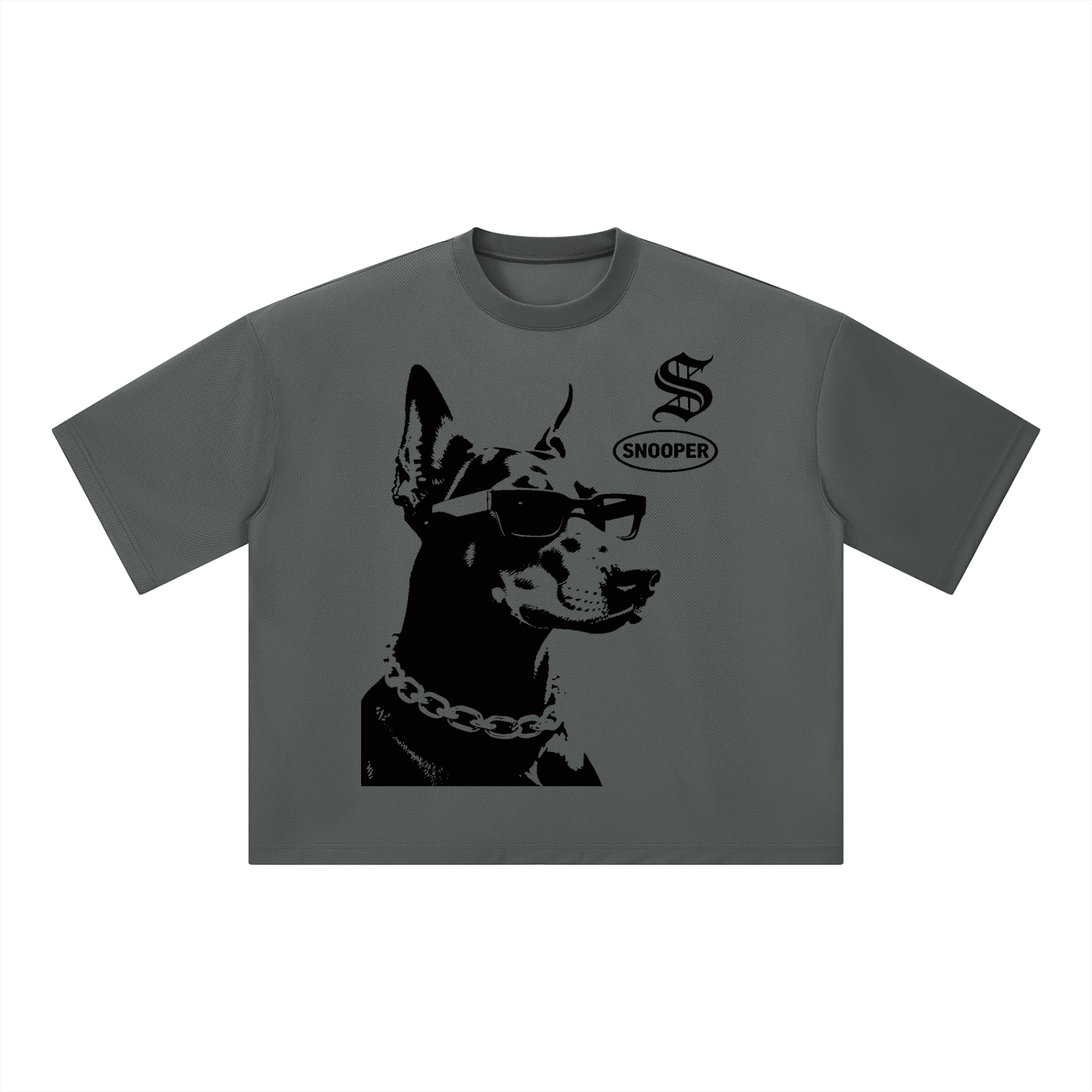 Unisex Boxy Mesh Crewneck T-Shirt