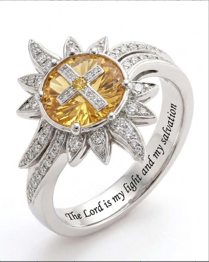 The Lord is my Light/ Salvation Women's Luxury Ring