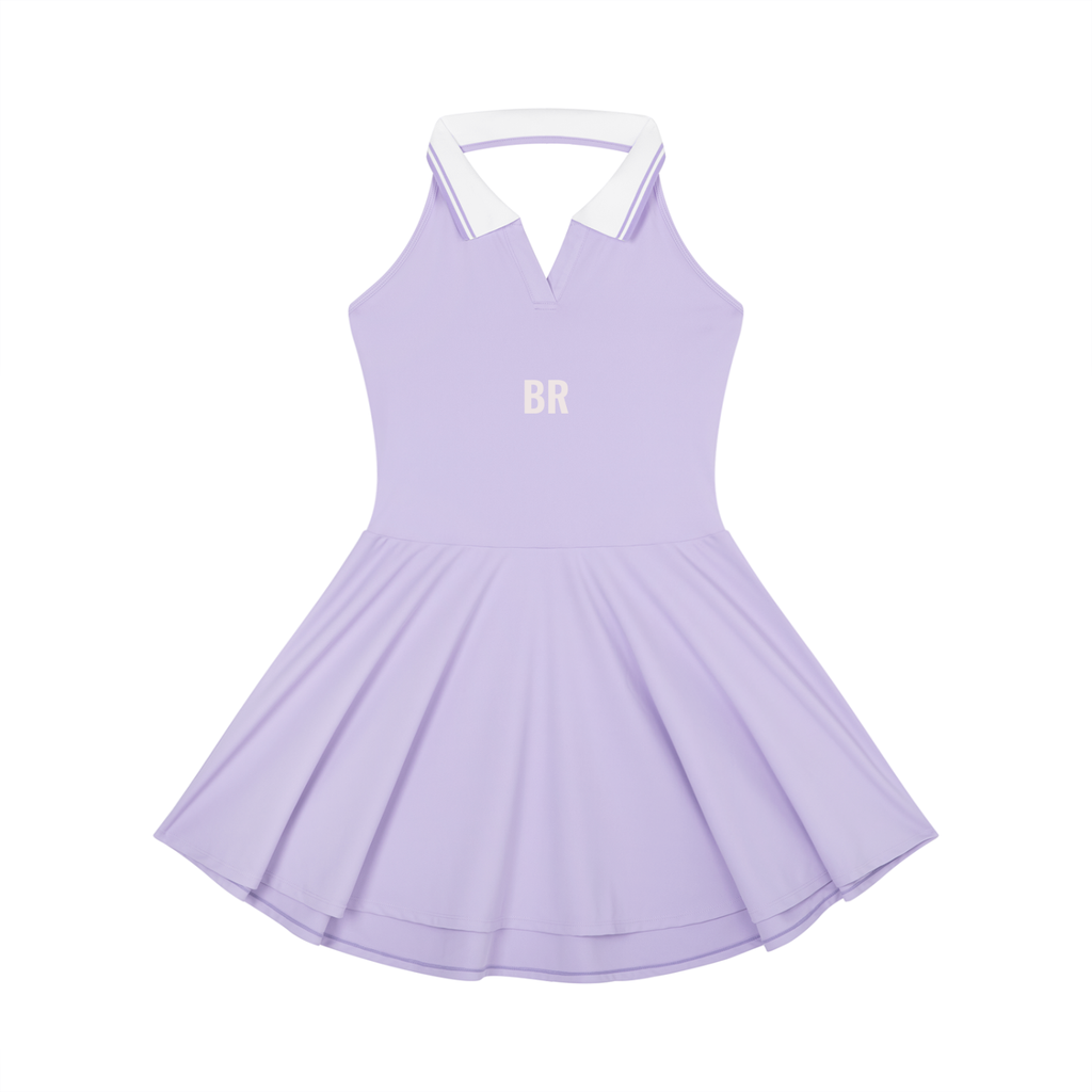 Women's Collared Halter A-Line Tennis Dress