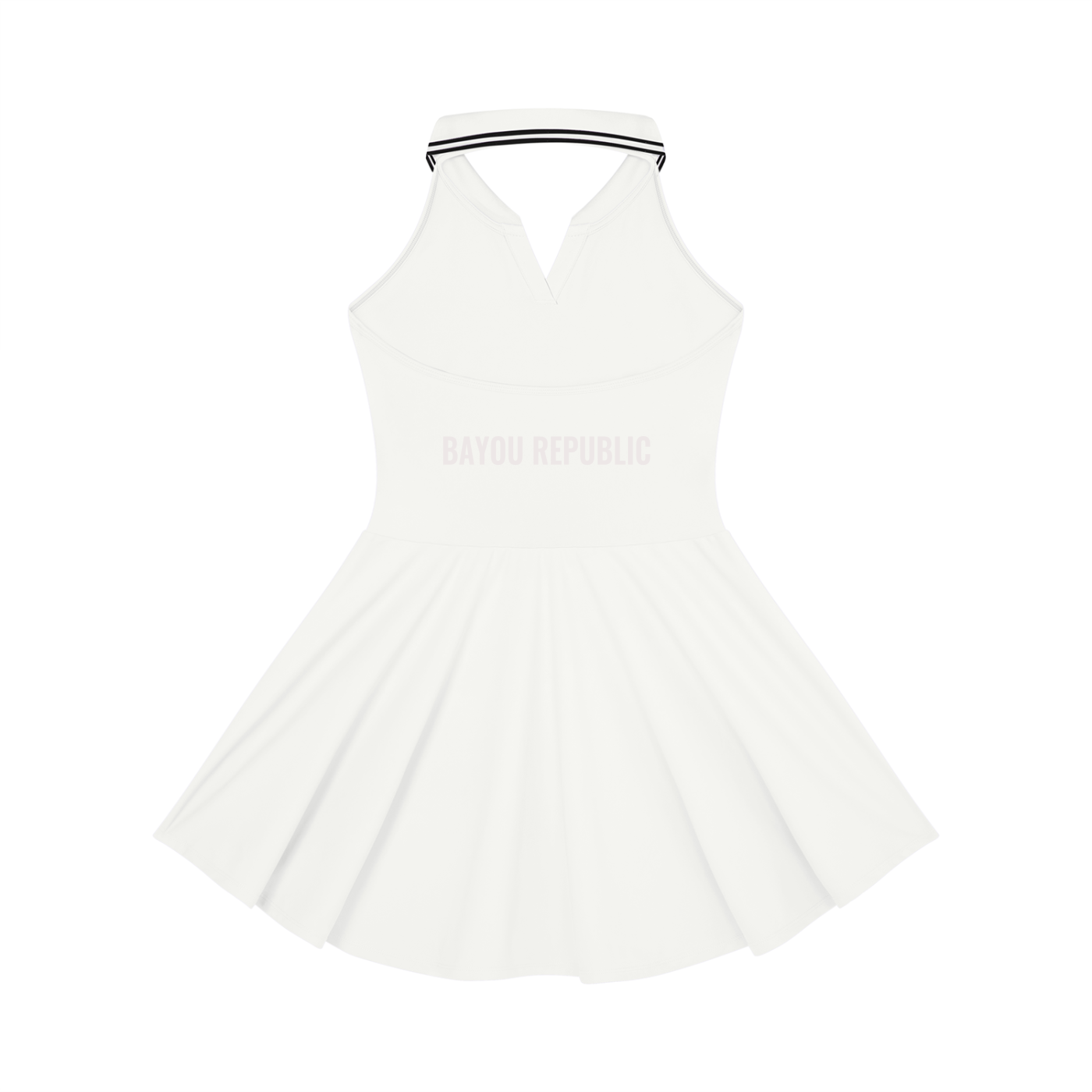 Women's Collared Halter A-Line Tennis Dress