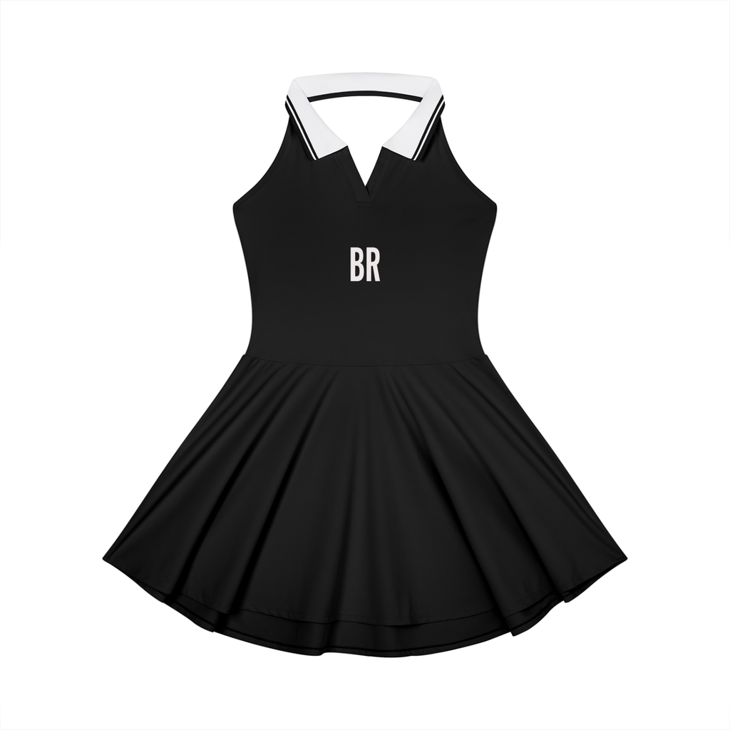Women's Collared Halter A-Line Tennis Dress