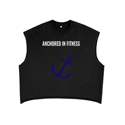 Anchored Fitness French Terry Boxy Tank Tee
