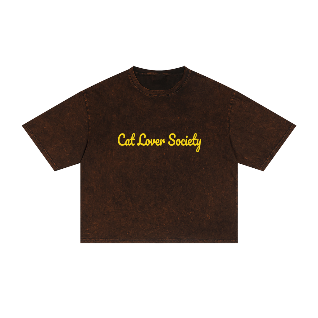Unisex Mineral Wash Boxy T-Shirt
