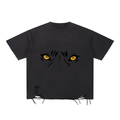 Snow Washed Raw-Hem T-Shirt
