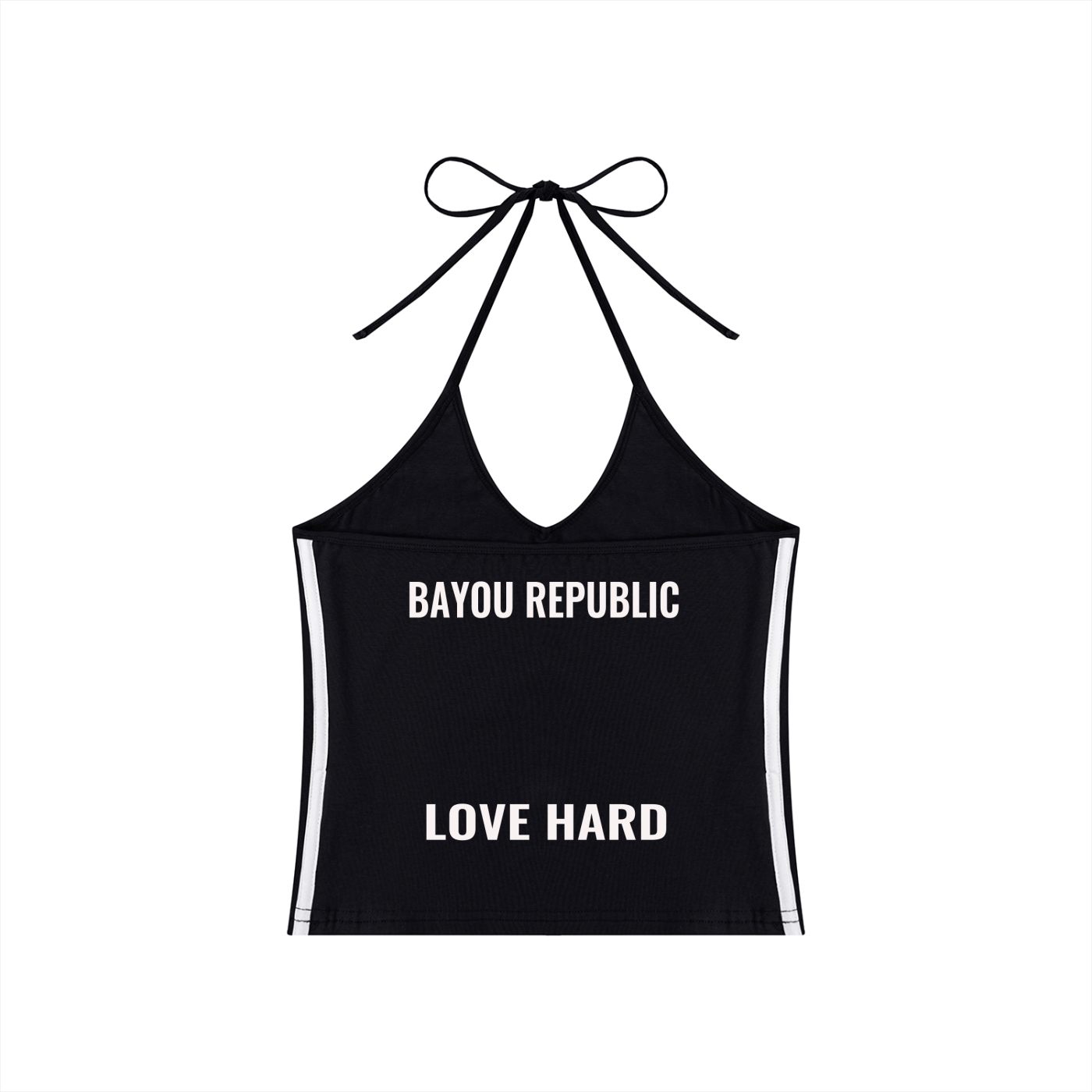 Women's Love Hard Halter Crop Tank Top