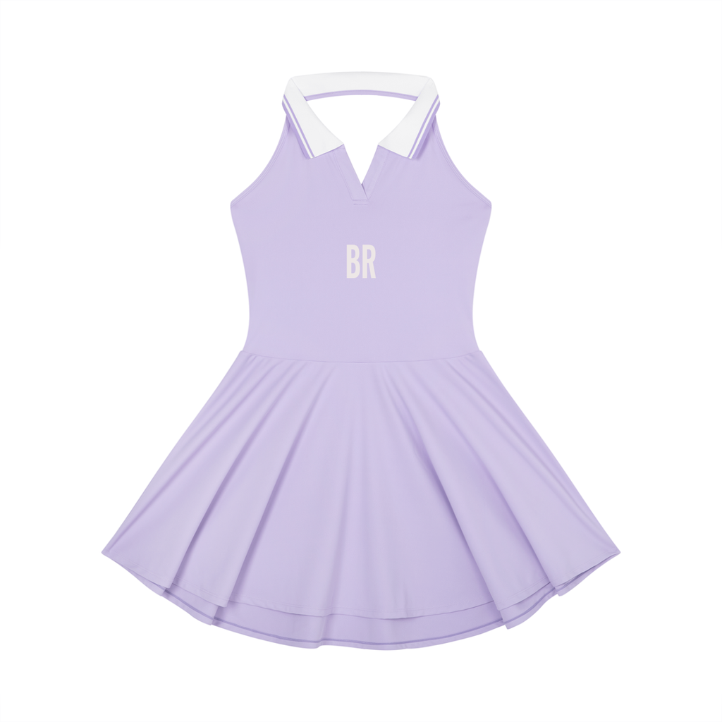 Women's Collared Halter A-Line Tennis Dress