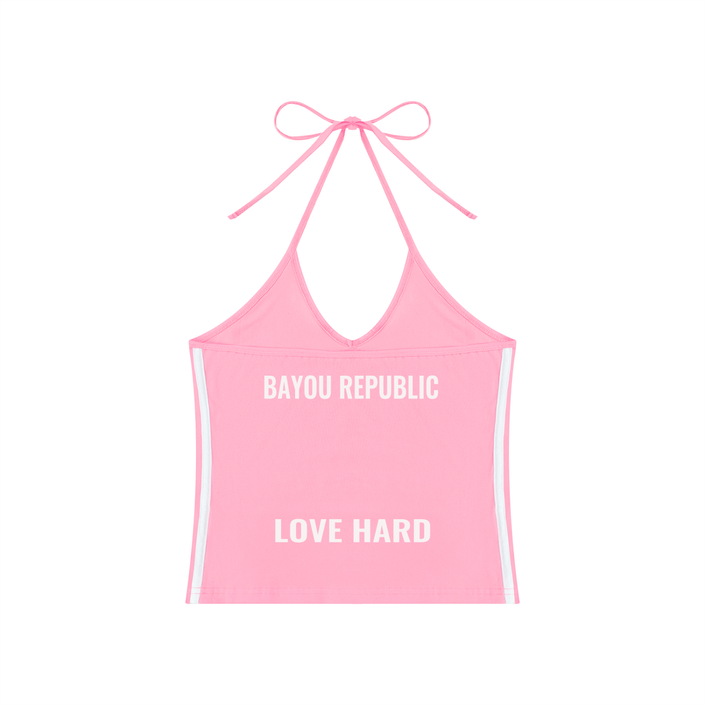 Women's Love Hard Halter Crop Tank Top