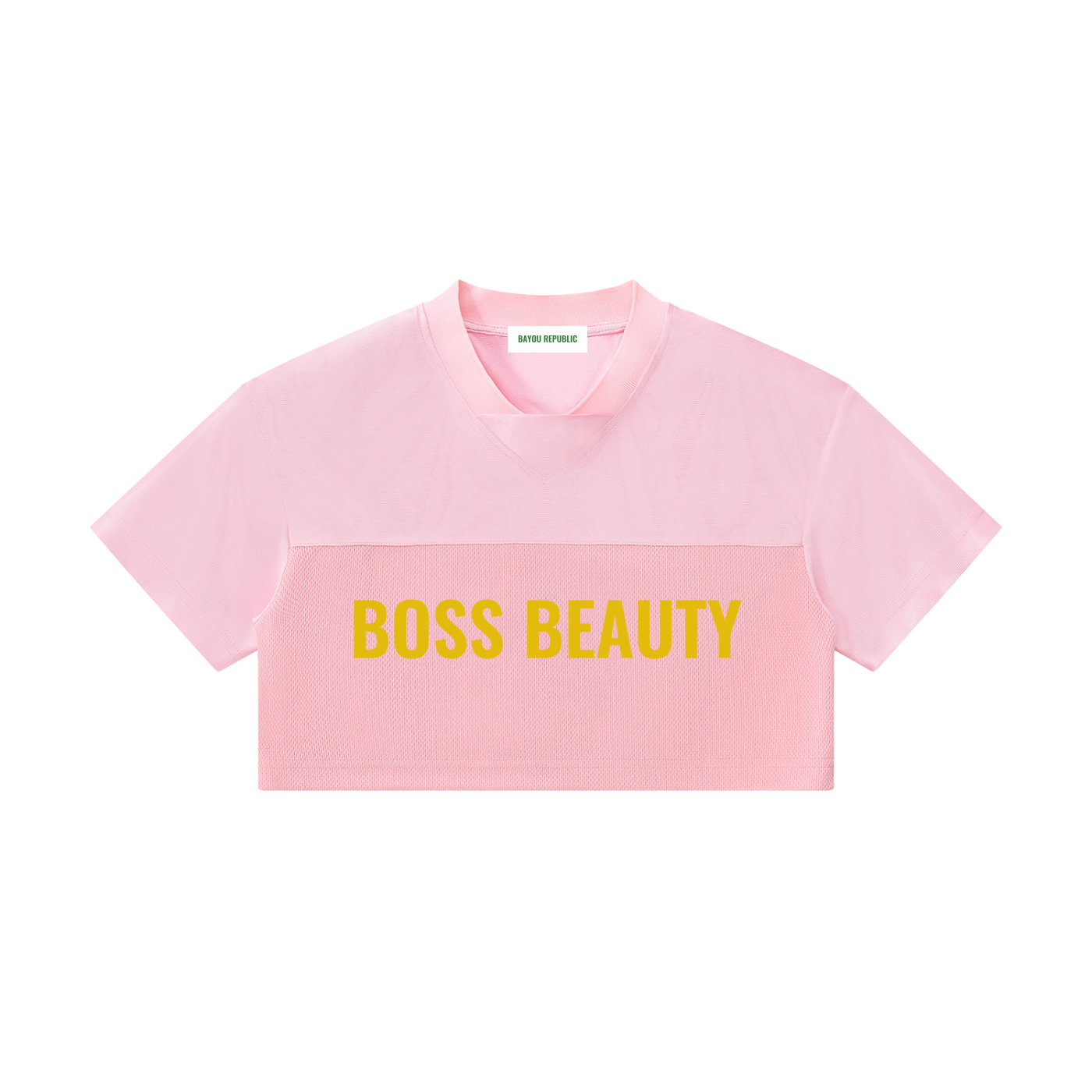 Women’s Cropped Paneled V-Neck Jersey