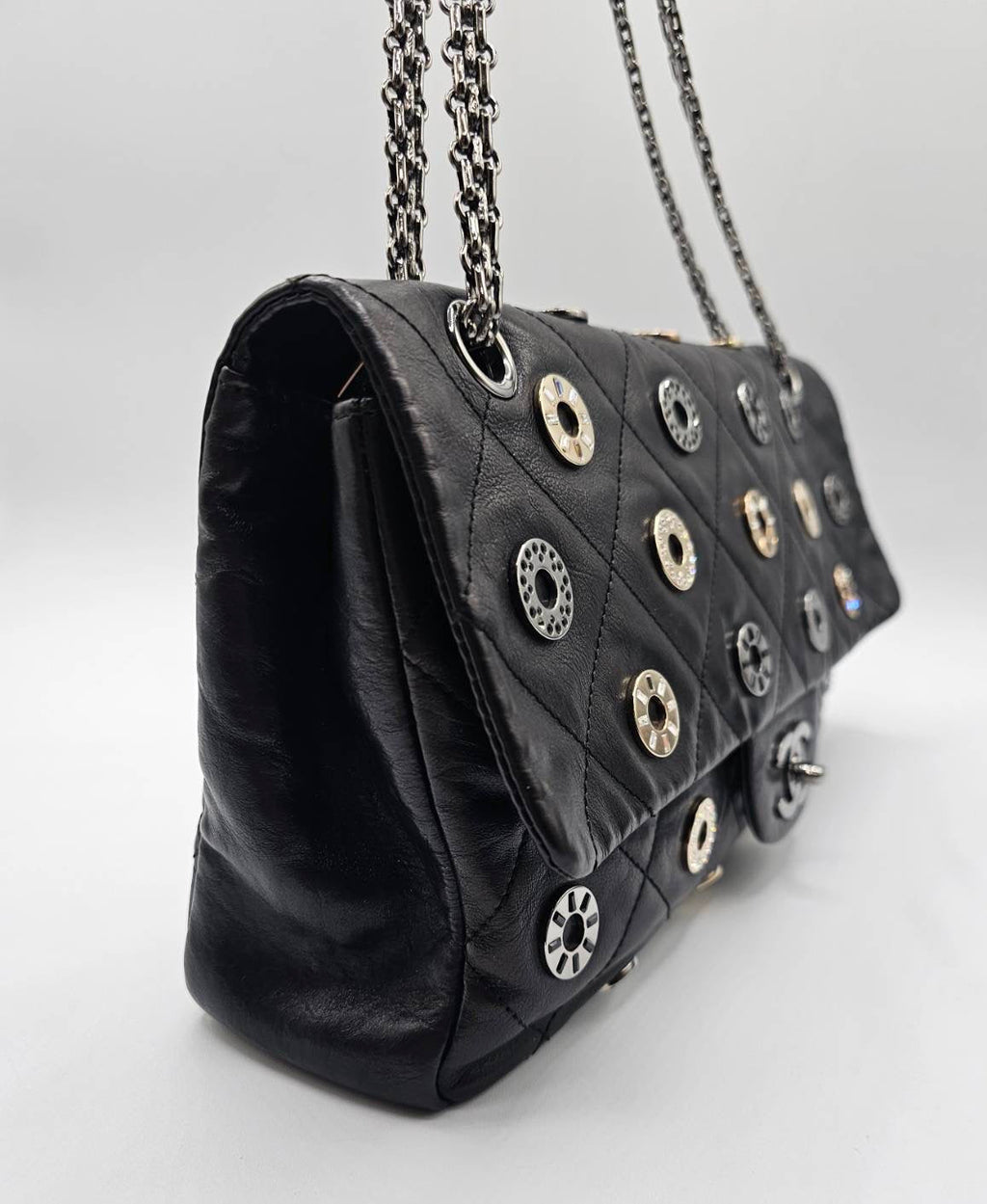 Chanel Star Attitude Flap Bag Leather Large