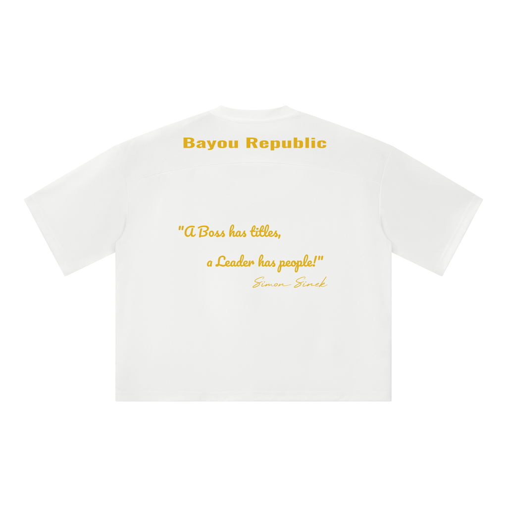 Unisex Boxy Mesh Crewneck T-Shirt