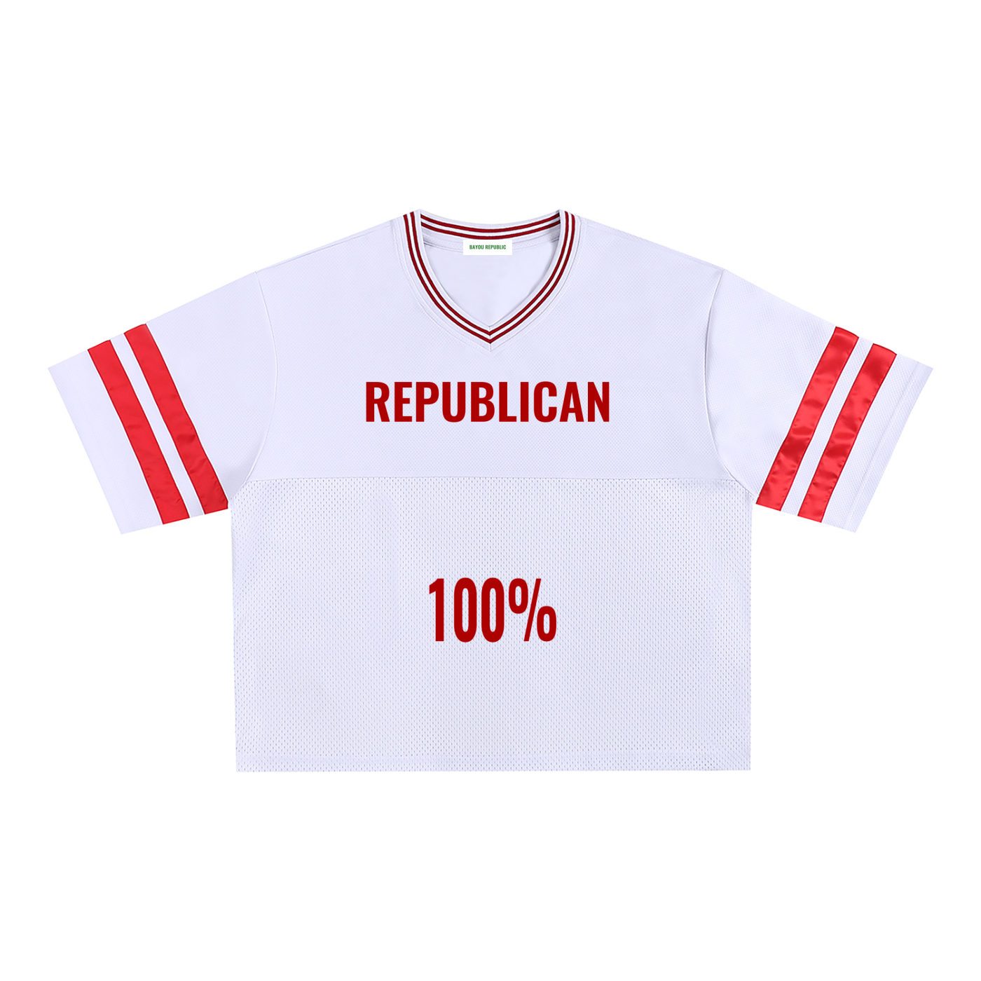 Taped Mesh Boxy T-Shirt