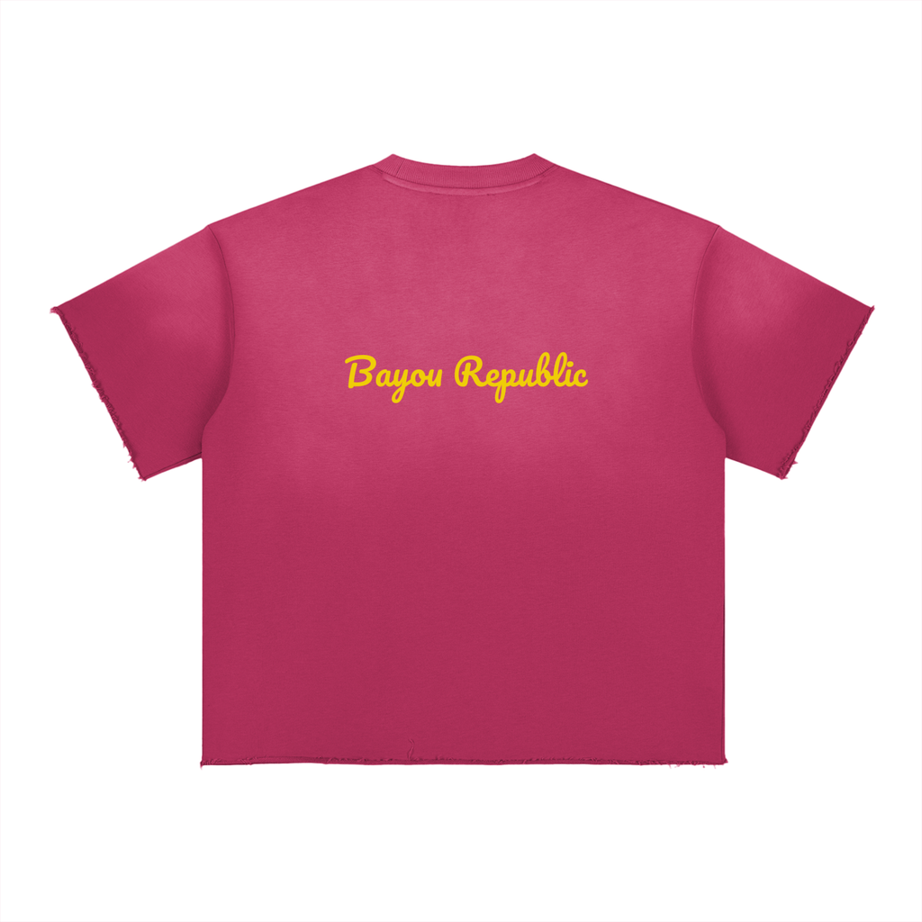 Sun Fade Raw Edge T-Shirt