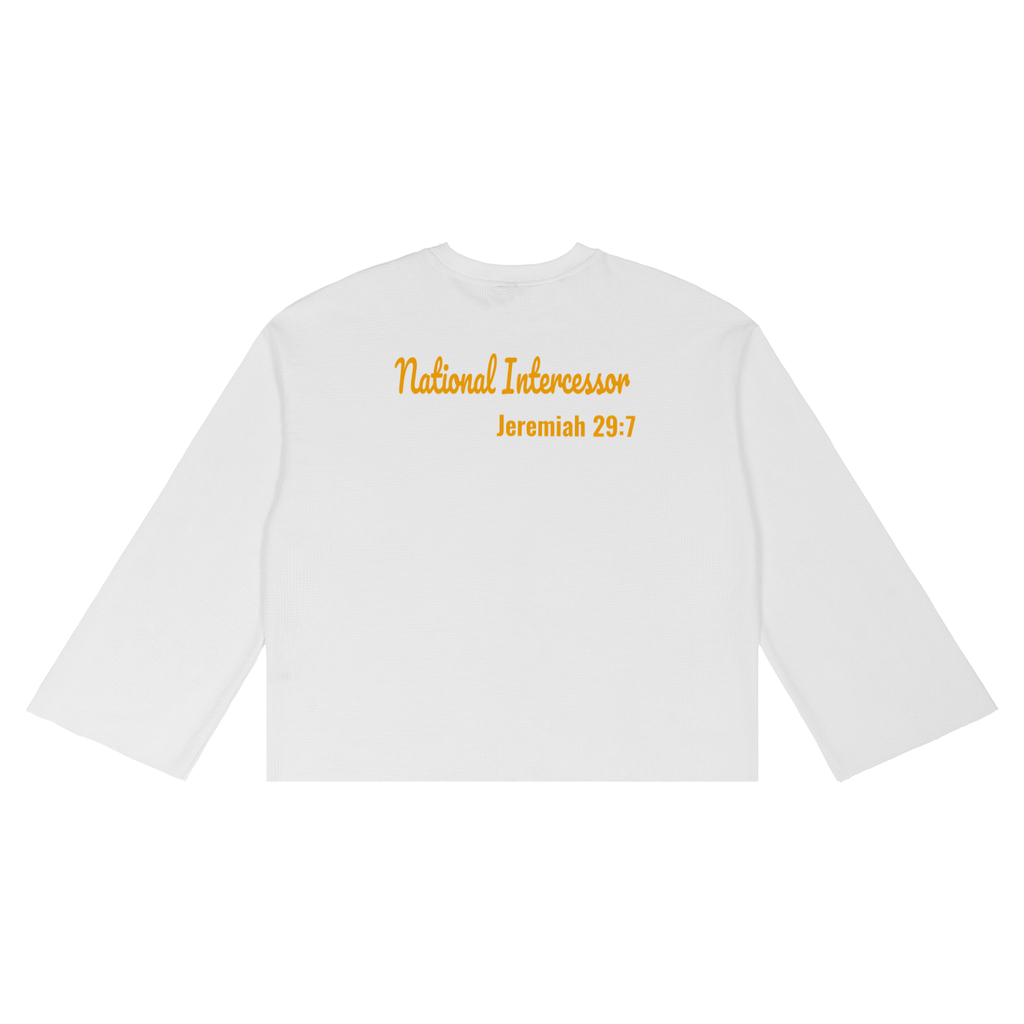 Unisex Waffle Raw Edge T-Shirt