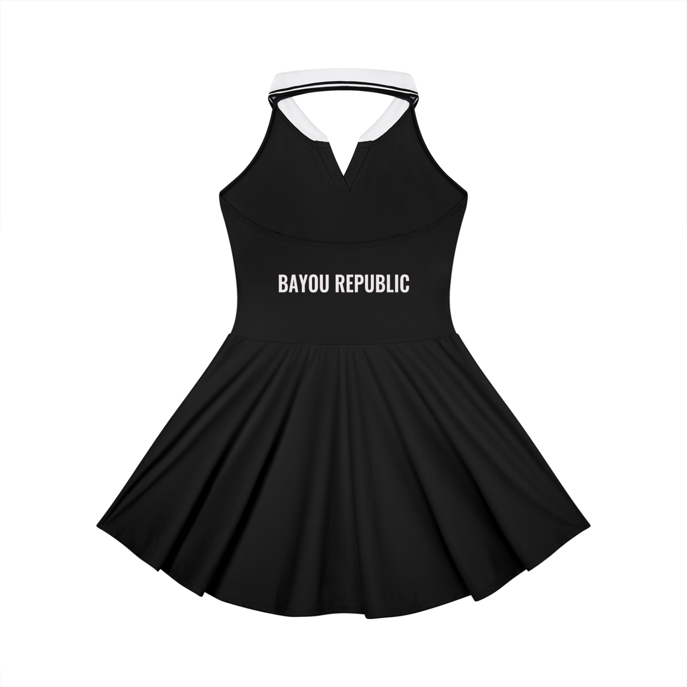 Women's Collared Halter A-Line Tennis Dress