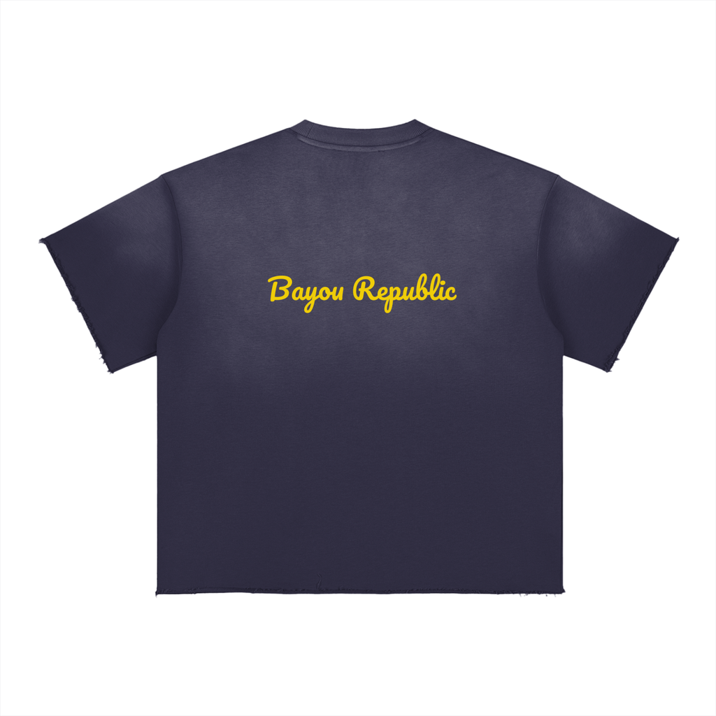 Sun Fade Raw Edge T-Shirt