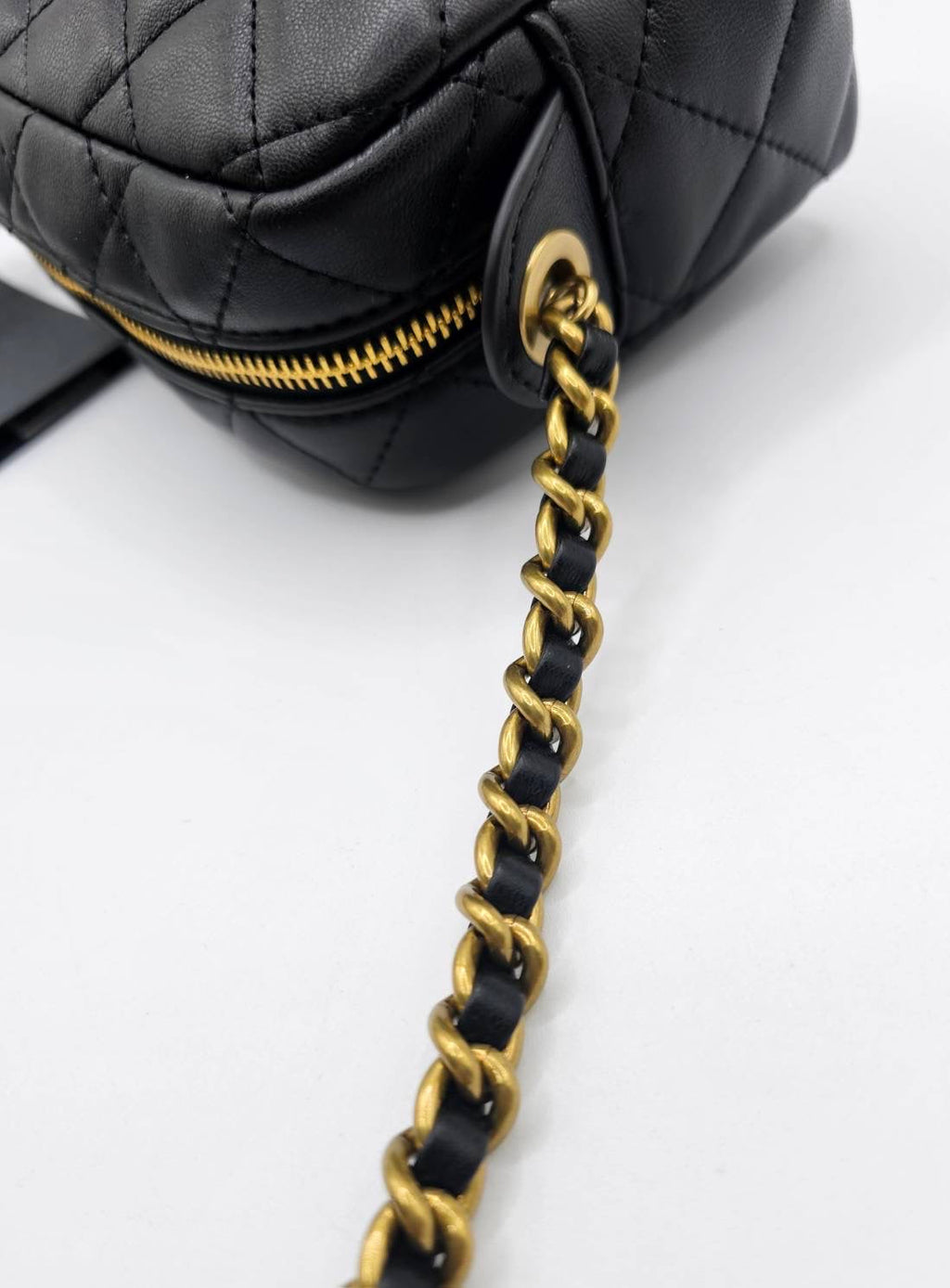 Versace Couture Black Quilted Cross Body Bag
