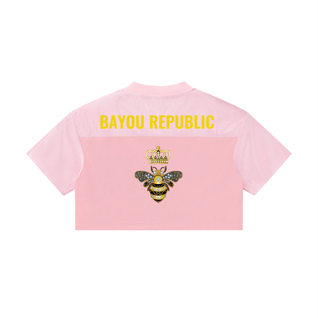 Women’s Cropped Paneled V-Neck Jersey