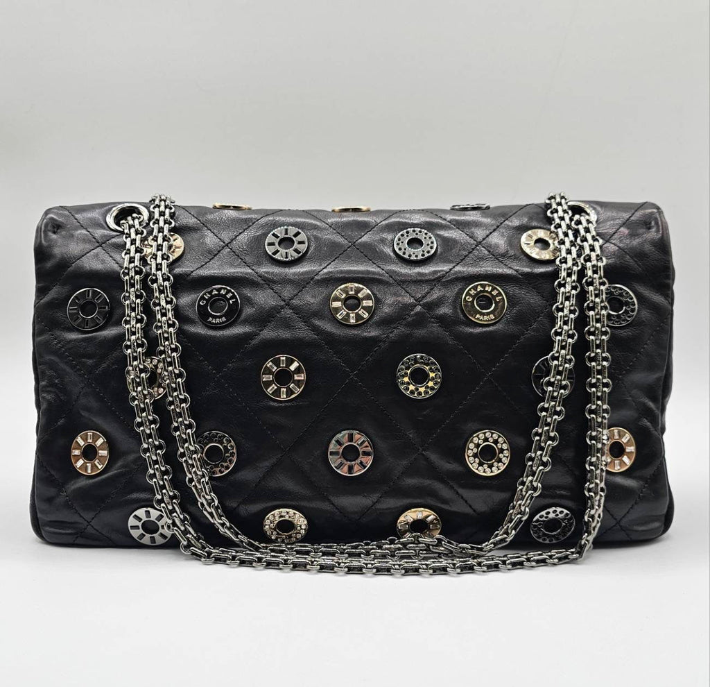 Chanel Star Attitude Flap Bag Leather Large