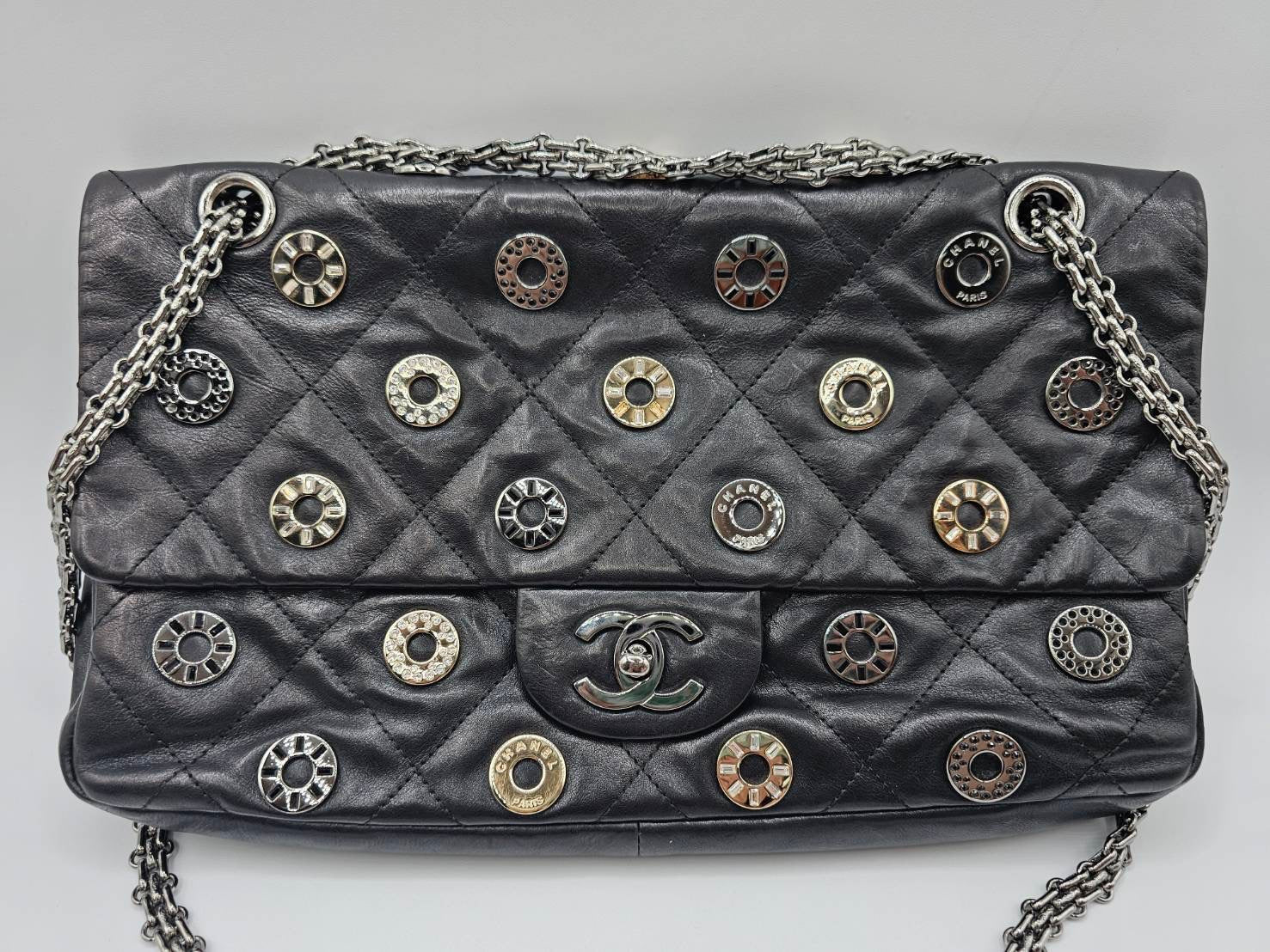 Chanel Star Attitude Flap Bag Leather Large