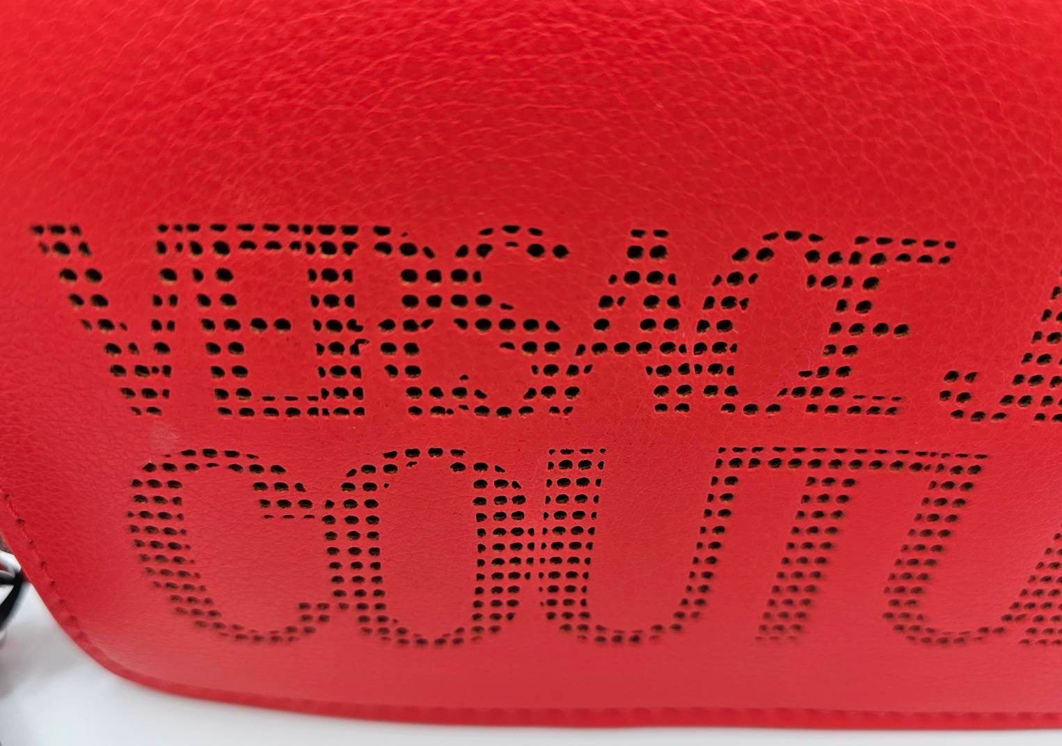 Versace Couture Red Logo Bag