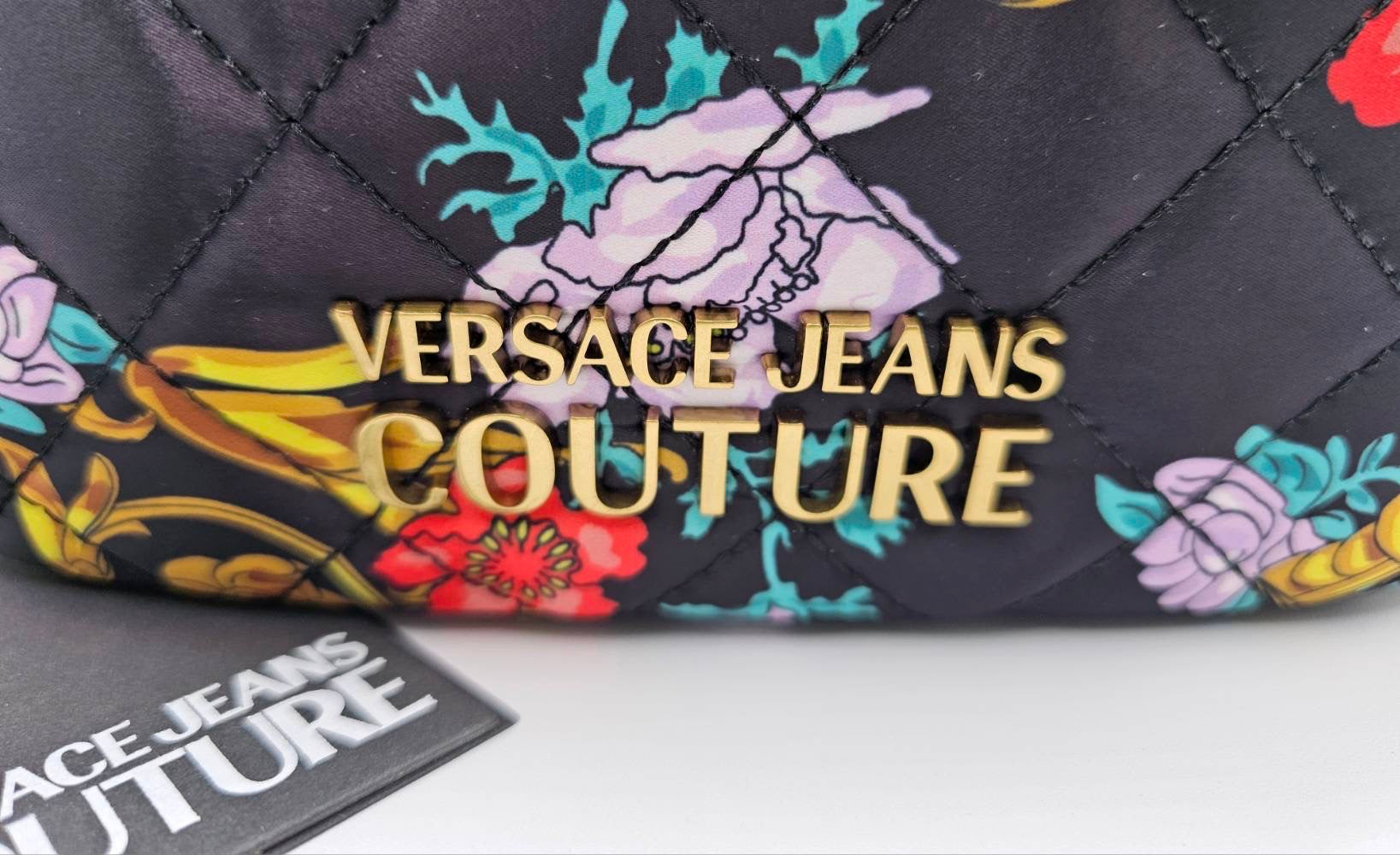 Versace Couture Floral Quilted Cross Body