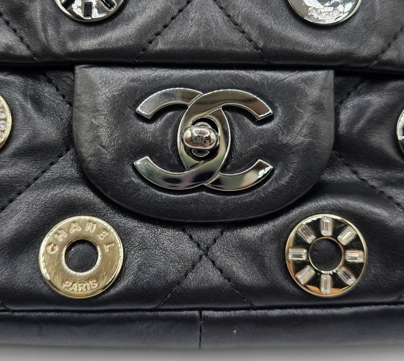 Chanel Star Attitude Flap Bag Leather Large