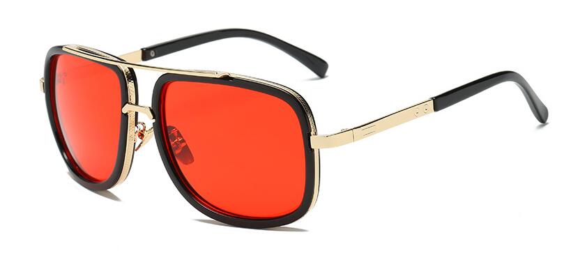 Gold Metal Frame Woman and Man Unisex Sunglasses