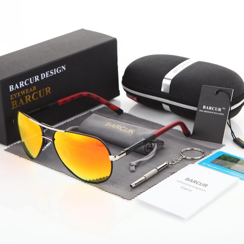 Aluminum Magnesium Men's Polarized  Mirror Aviation Design