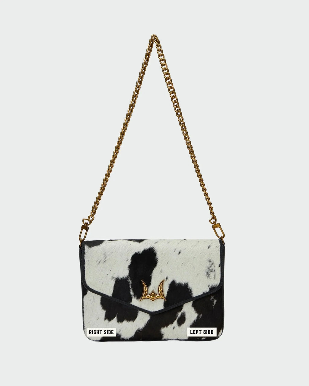 Loyal West LW ON THE GO MEDIUM CHAIN BAG IN COWHIDE AND CALFSKIN