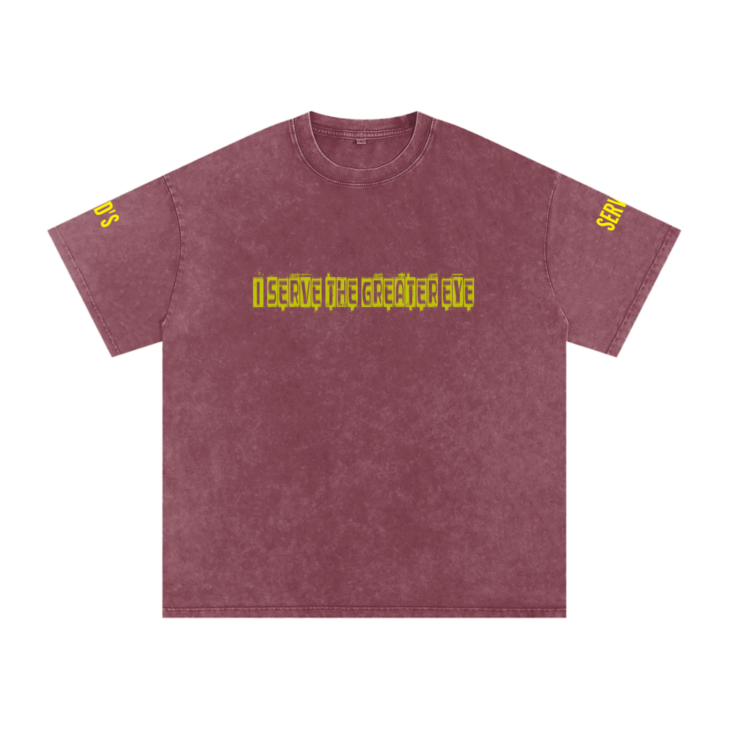 Snow Washed Oversized Cotton T-Shirt