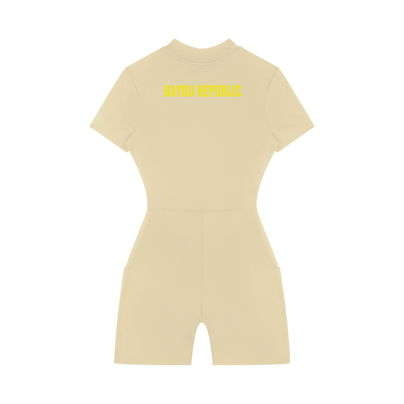 Women's Quarter-Zip Short Sleeve Romper