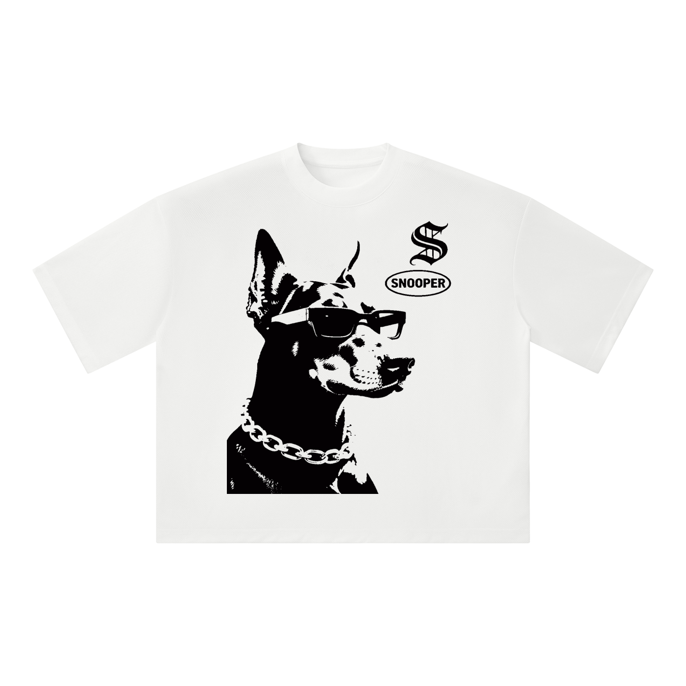 Unisex Boxy Mesh Crewneck T-Shirt