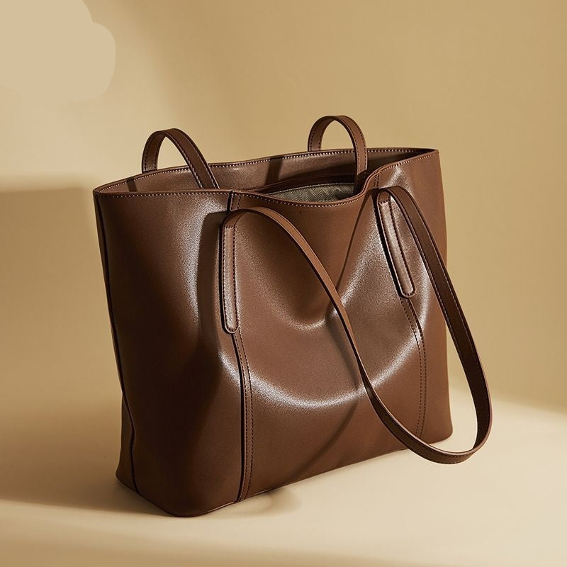 Women's Luxury Large Leather Bag | Urban Minimalist Tote