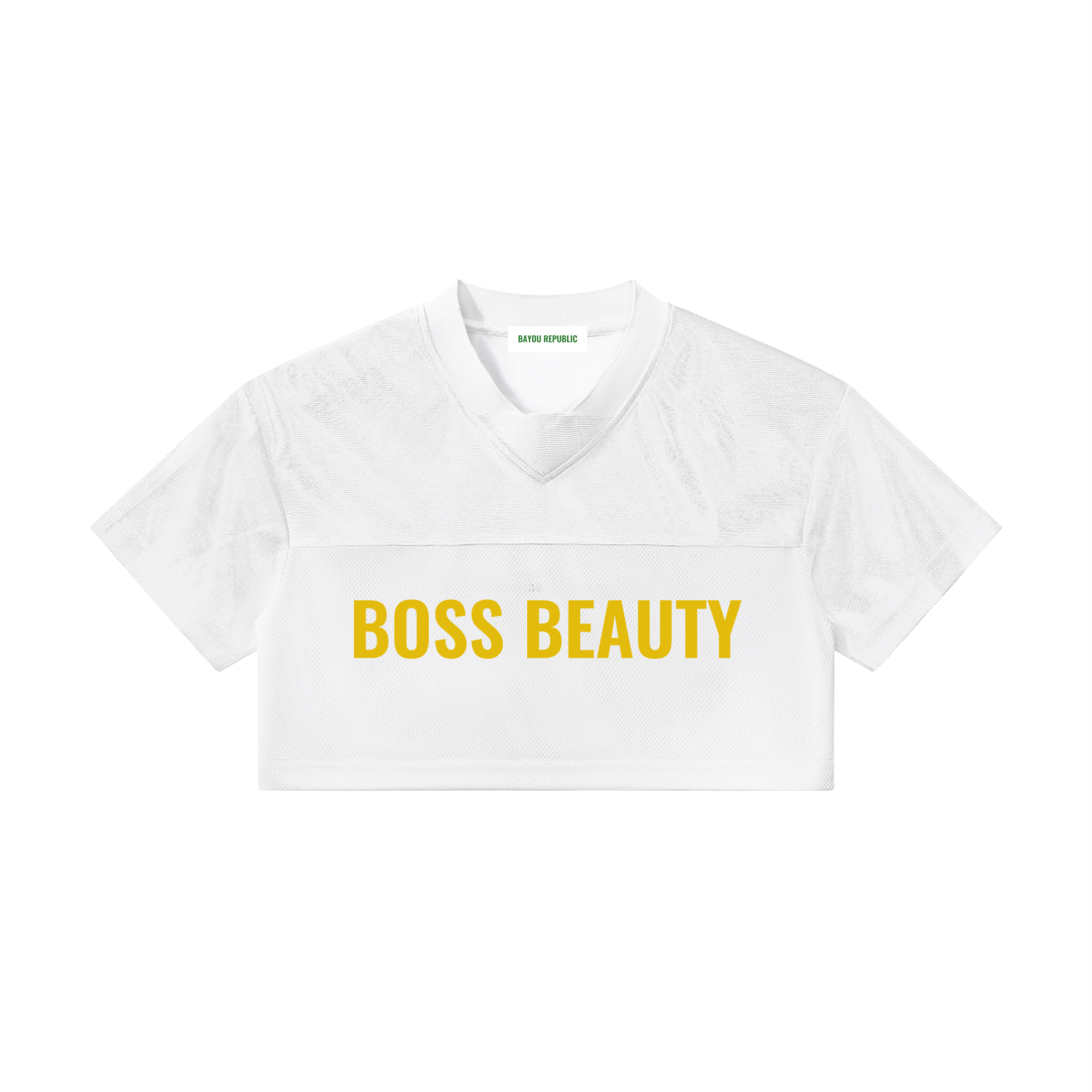 Women’s Cropped Paneled V-Neck Jersey