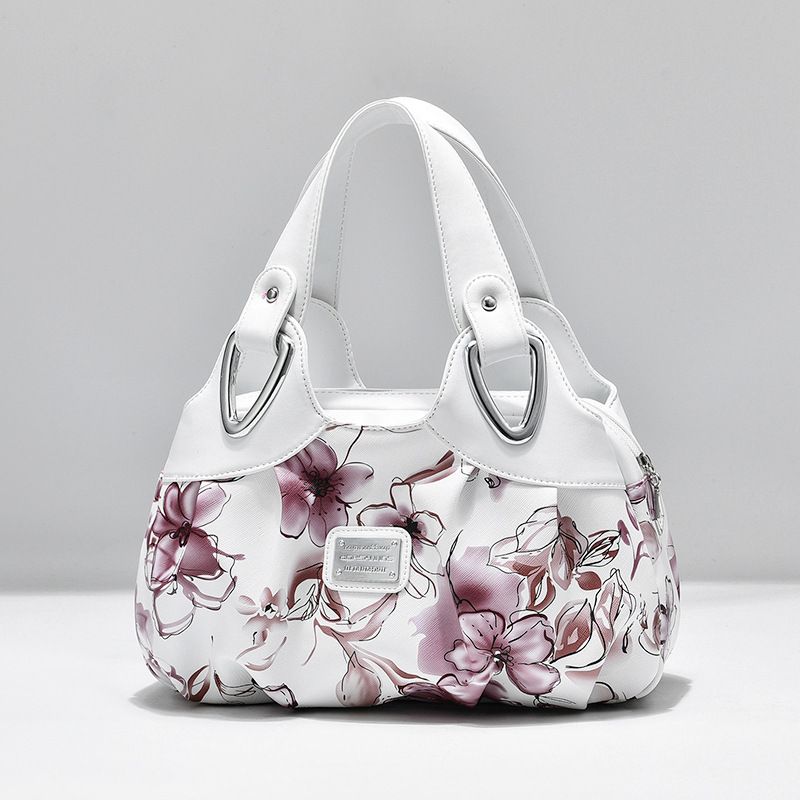 Flower Design Top-handle Ladies Purse