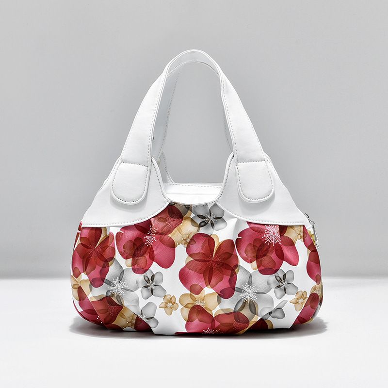 Flower Design Top-handle Ladies Purse
