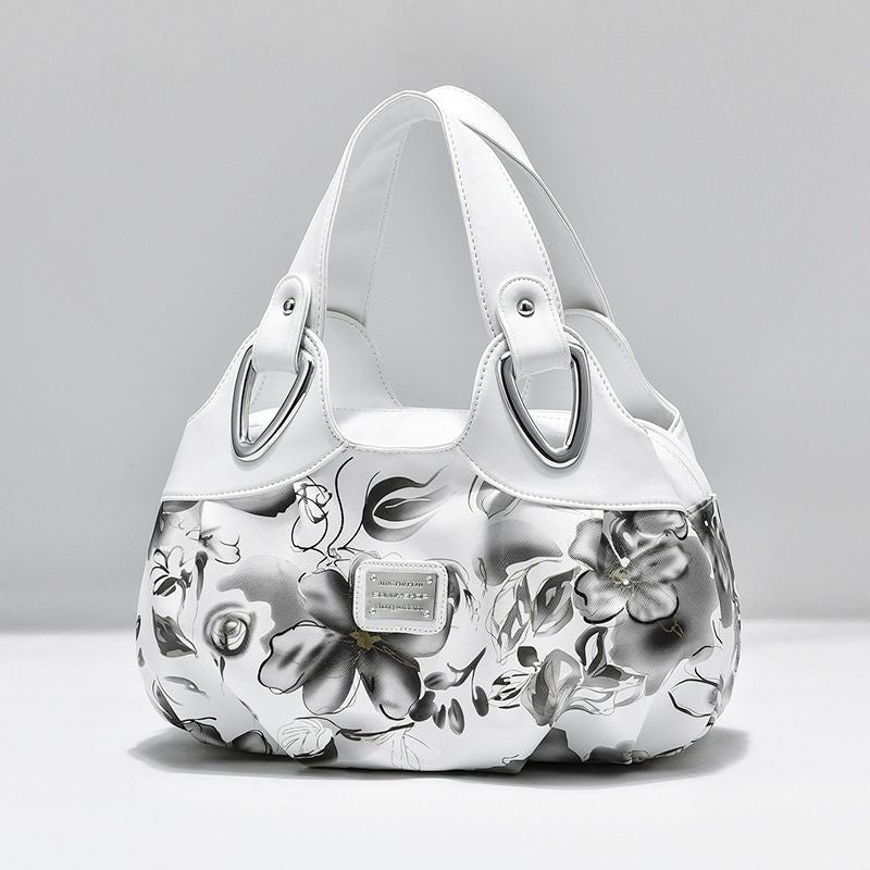 Flower Design Top-handle Ladies Purse